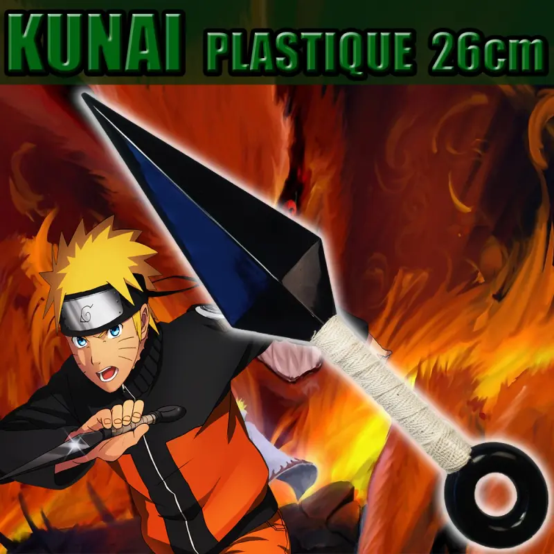 grand kunai plastique blanc