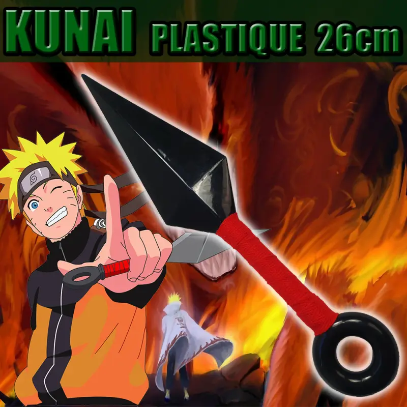 grand kunai plastique rouge