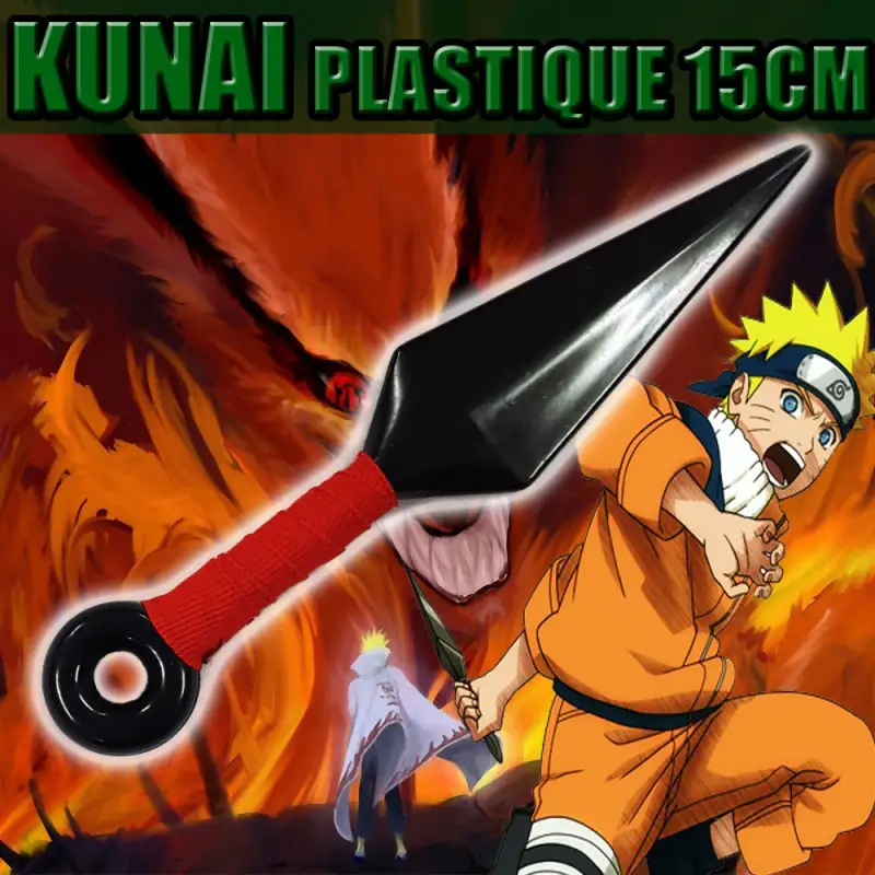 petit kunai plastique rouge