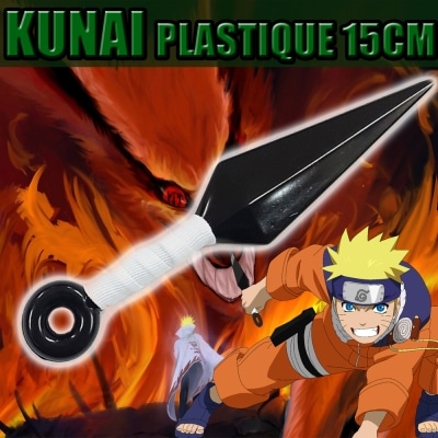 petit kunai plastique blanc