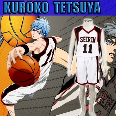 cosplay tetsuya kuroko n°11 seirin version blanche