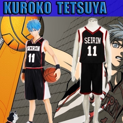 cosplay tetsuya kuroko n°11 seirin version noire