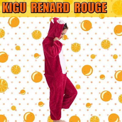 kigurumi renard rouge