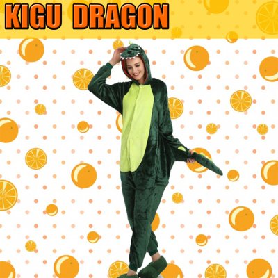 kigurumi dragon vert