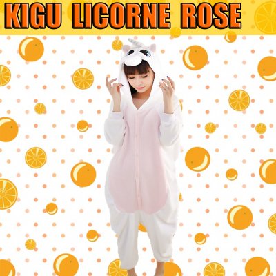 kigurumi licorne rose