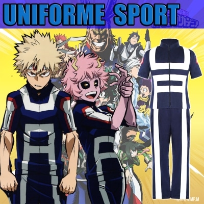 cosplay tenue de sport dans my hero academia