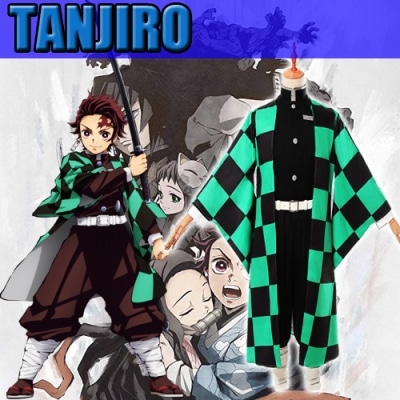 cosplay tanjiro tenue complete dans demon slayer