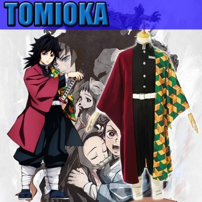 cosplay tomioka giyuu tenue complete dans demon slayer