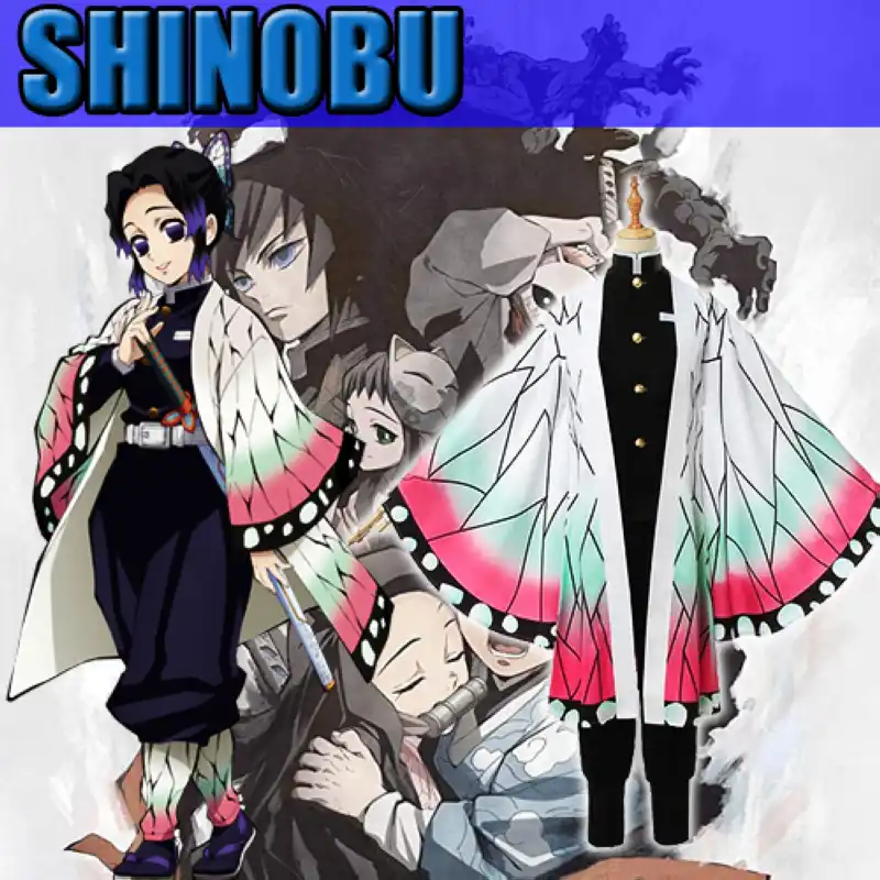 cosplay shinobu tenue complete dans demon slayer