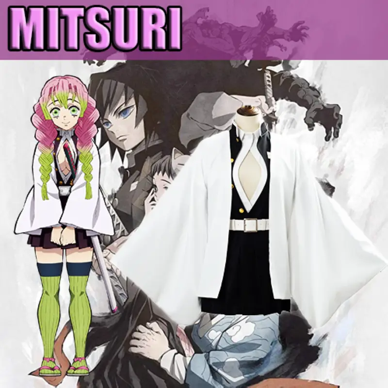 cosplay mitsuri tenue complete dans demon slayer