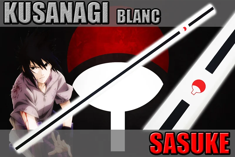 katana sasuke epée kusanagi blanc v2 sabre dans naruto