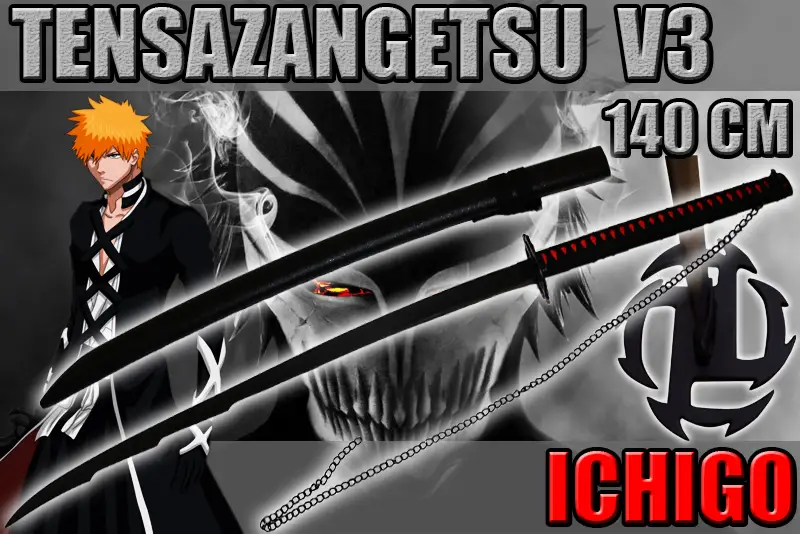 katana ichigo tensazangetsu 3eme bankai 140 cm