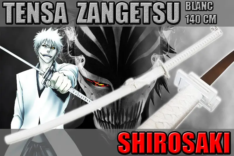 katana ichigo tensazangetsu de shirosaki 140 cm