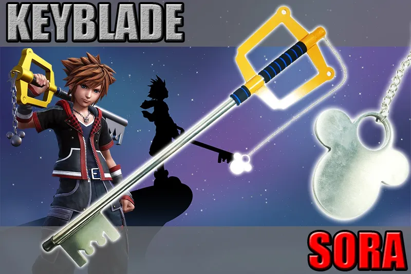 keyblade de sora dans kingdom hearts