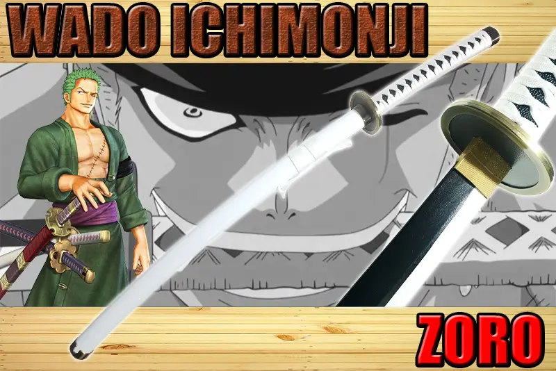 katana wado ichimonji en bois de zoro roronoa