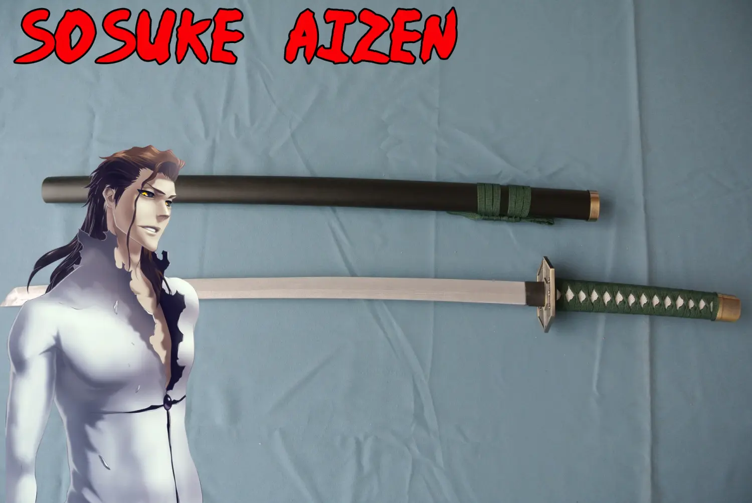 katana  aizen en bois