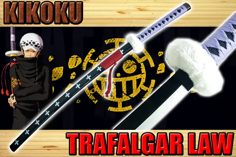 katana kikoku en bois de trafalgar law