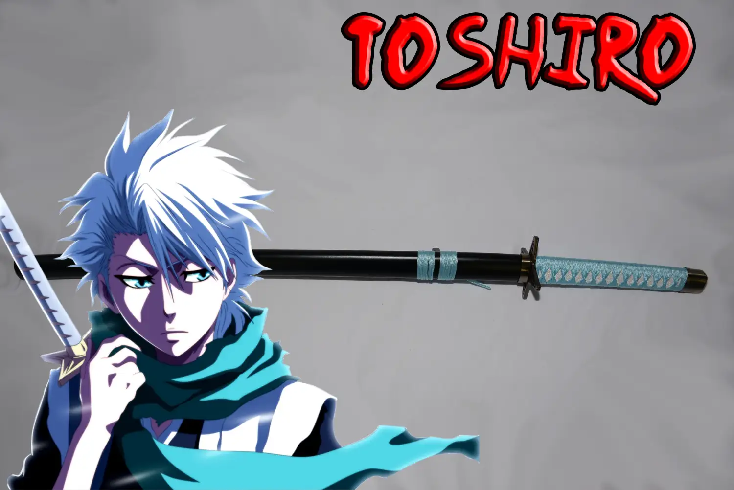 katana toshiro hitsugaya en bois