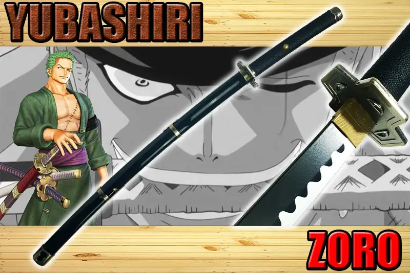 katana yubashiri en bois zoro roronoa