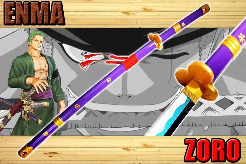 katana enma de zoro roronoa en bois