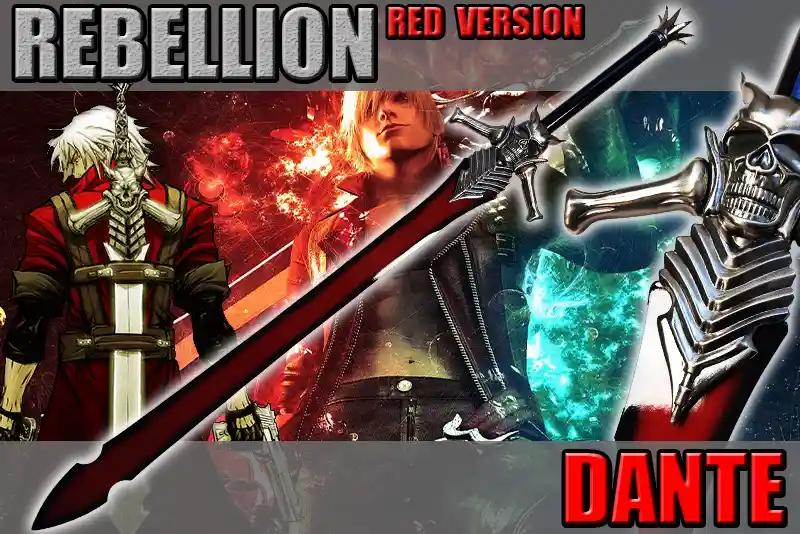 epee de dante dans devil may cry version rouge