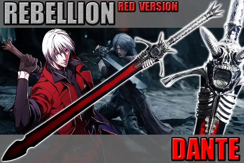 epee rebellion dante dans devil may cry version rouge v2