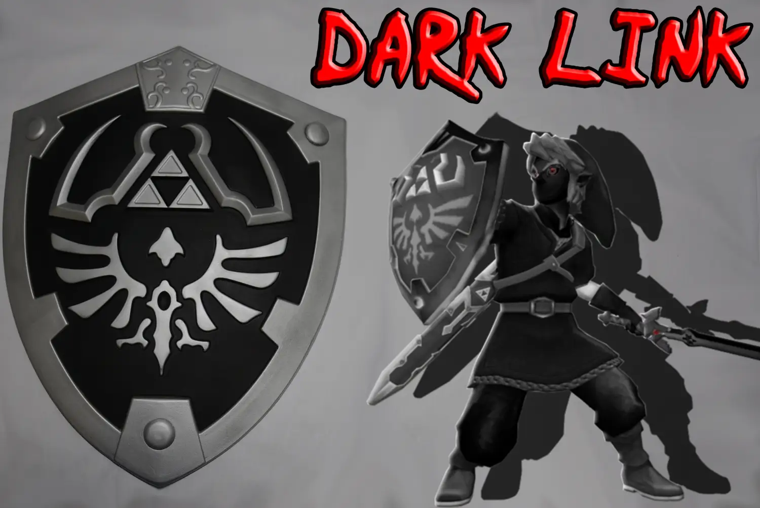 bouclier en mousse de dark link