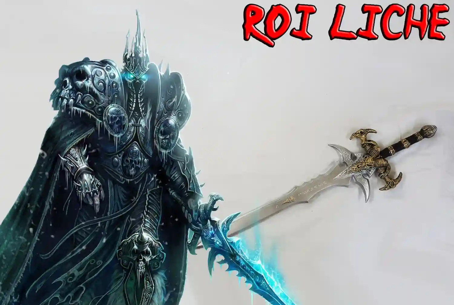 epée frostmourne dans warcraft en mousse