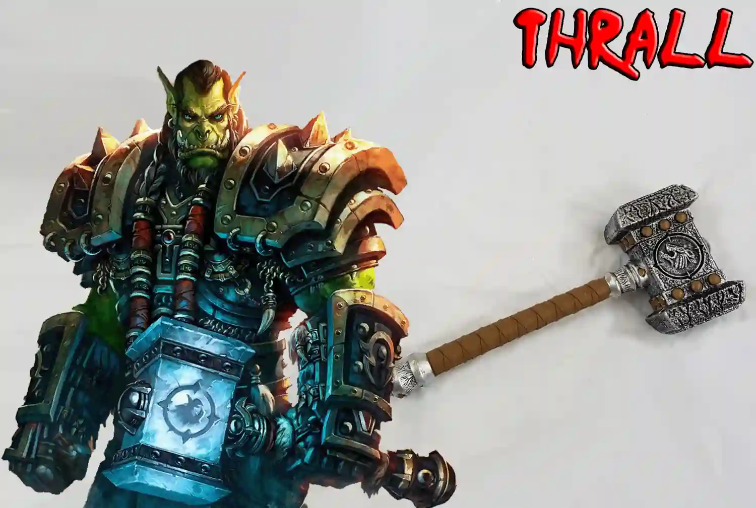 marteau thrall en mousse de warcraft doomhammer