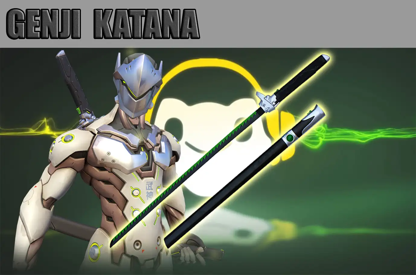 genji overwatch katana long en mousse