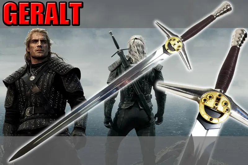 épée d argent de geralt de riv dans la serie the witcher