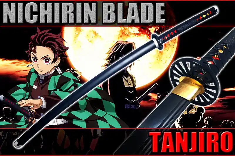 katana tanjiro kamado dans demon slayer lame coupante