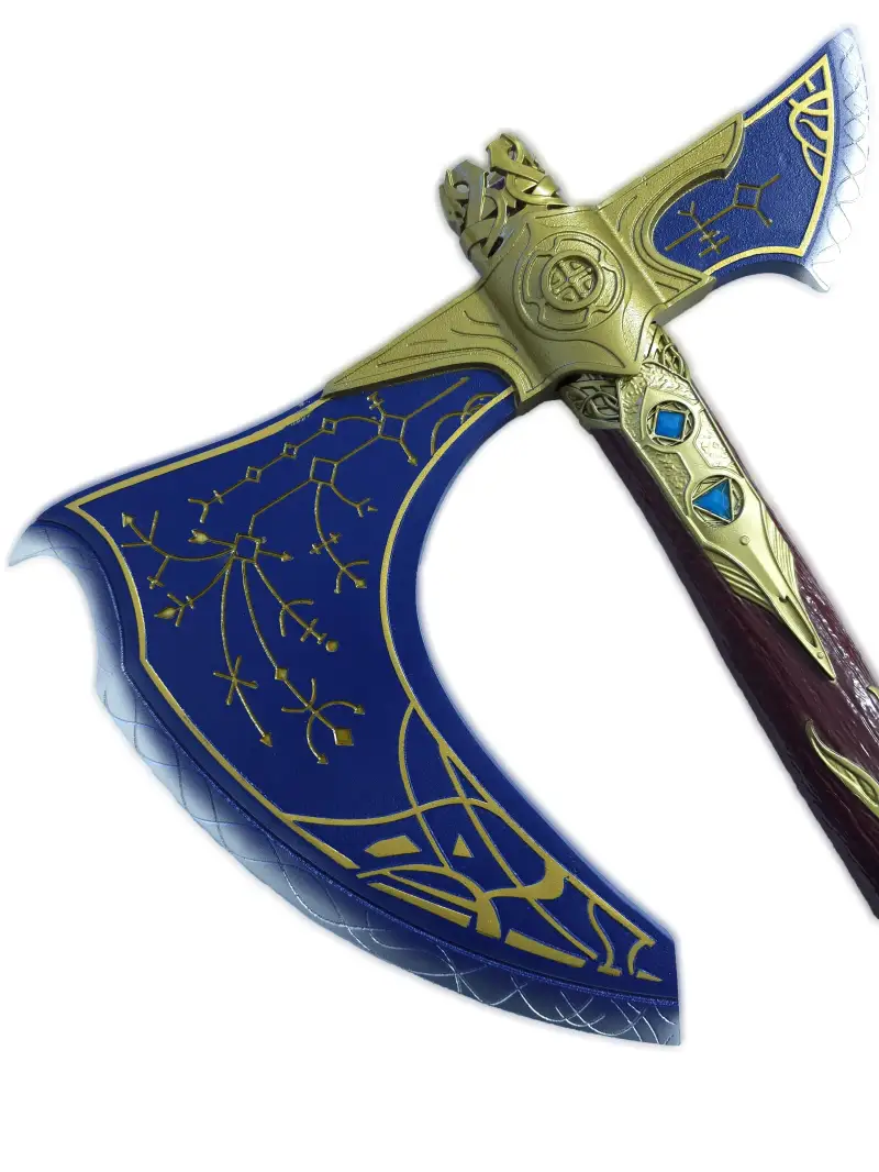 hache leviathan kratos god of war ragnarok metal v1
