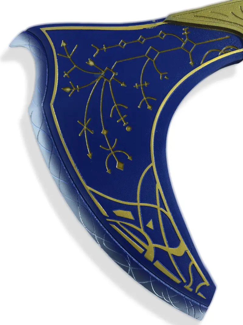 hache leviathan kratos god of war ragnarok metal v1