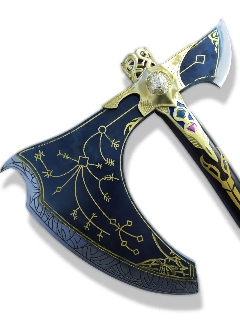 hache leviathan kratos god of war ragnarok metal v2