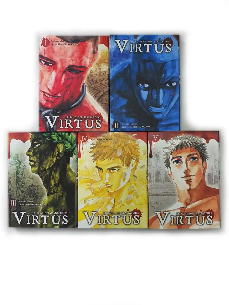 virtus - lot des 5 tomes