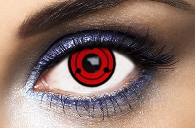 paire de lentilles sasuke sharingan classique 1 an