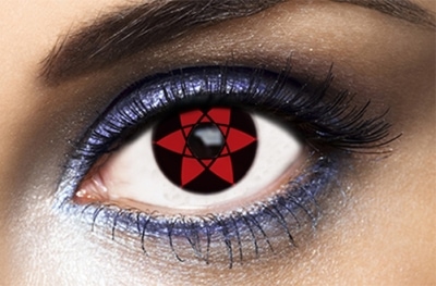 paire de lentilles sasuke mangekyou sharingan 1 an