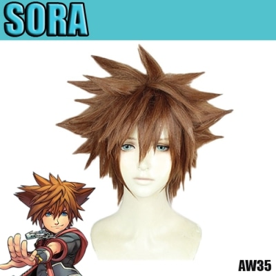 perruque kingdom hearts sora aw35